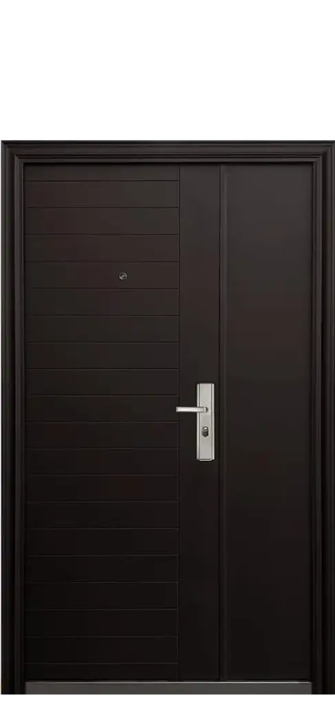 PUERTA Y FIJO SEVILLA CHOCOLATE 120 CM IZQUIERDA