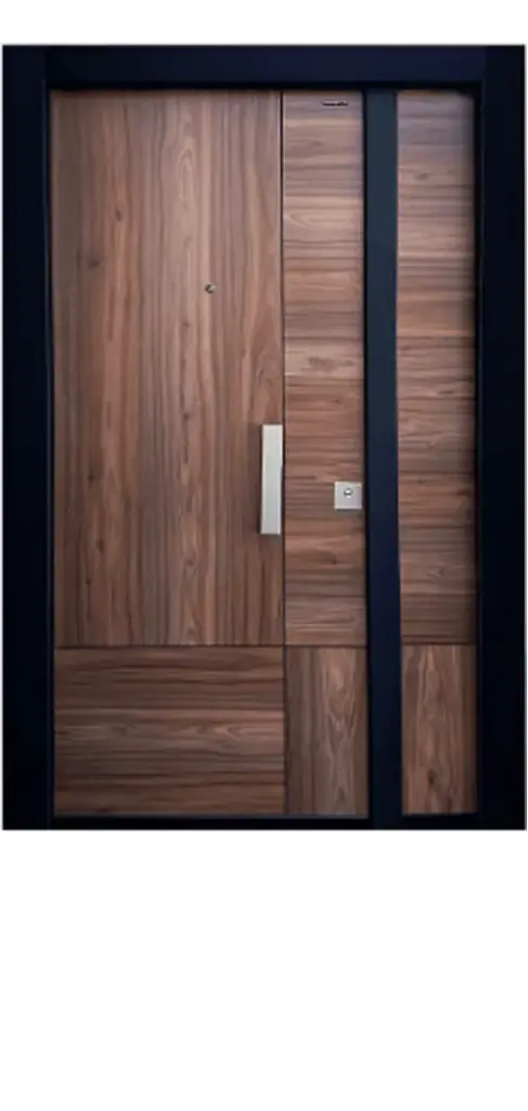 PUERTA Y FIJO HABANA WENGUE 120 CM IZQUIERDA