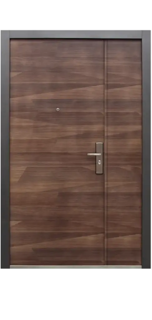 PUERTA Y FIJO GALES NOGAL 120 CM DERECHA