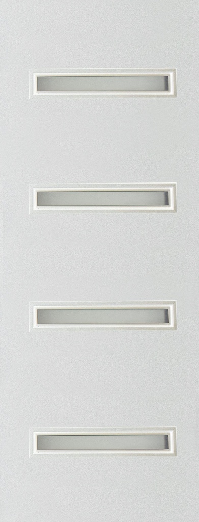 PUERTA LISA 4 SOLERAS BLANCO 90X210 CM