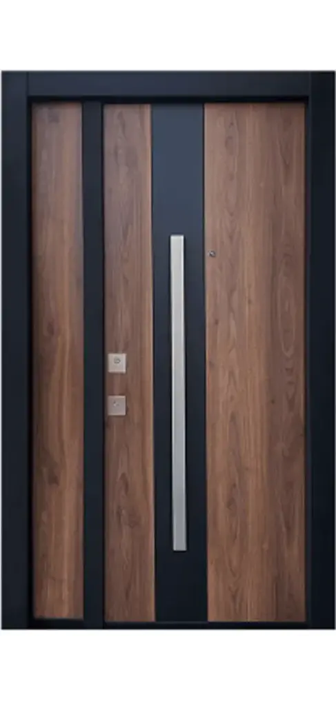 PUERTA Y FIJO MODELO RIO TABACO 120 CM DERECHA