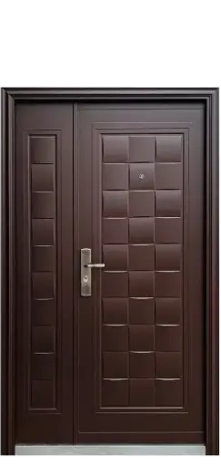 [TO120205CH-DER] PUERTA Y FIJO TOLEDO CHOCOLATE 120 CM DERECHA