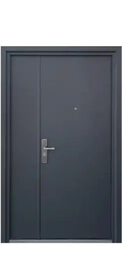 [LO120215-DER] PUERTA Y FIJO LONDRES GRIS ANTRACITA 120 CM DERECHA