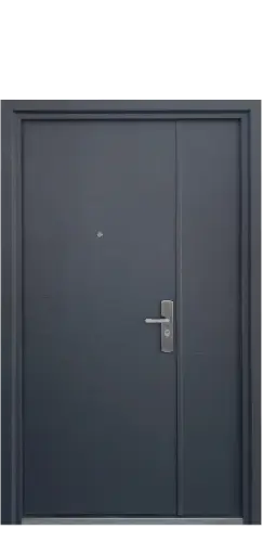 [LO120215-IZQ] PUERTA Y FIJO LONDRES GRIS ANTRACITA 120 CM IZQUIERDA