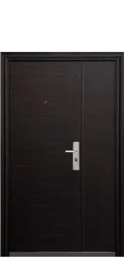 [SE120205CH-IZQ] PUERTA Y FIJO SEVILLA CHOCOLATE 120 CM IZQUIERDA