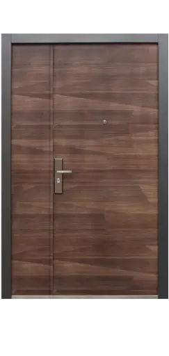 [GA120215-IZQ] PUERTA Y FIJO GALES NOGAL 120 CM IZQUIERDA